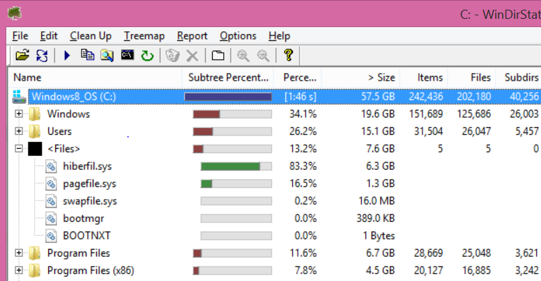 how to use windirstat to clean up