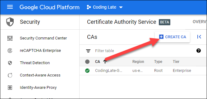 Create CA (Subordinate)