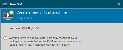 IGEL Managed Hypervisor KVM Error
