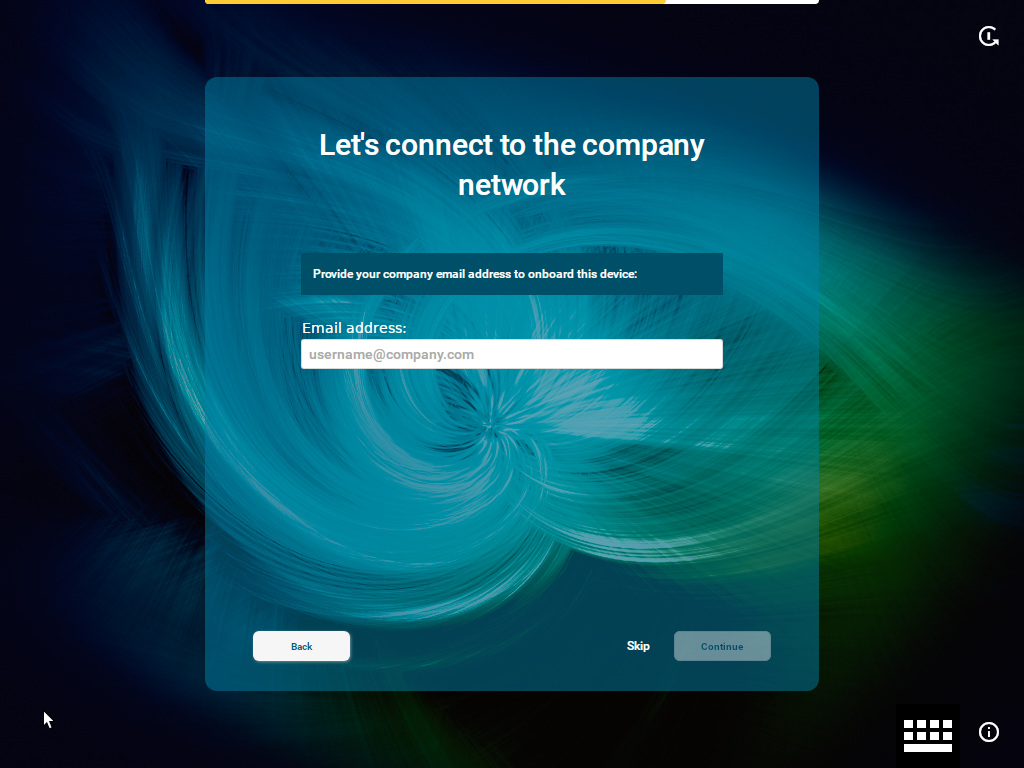 IGEL OS Email Address Prompt (Click Skip)