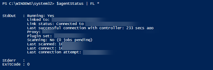 Nessus StdOut in PowerShell